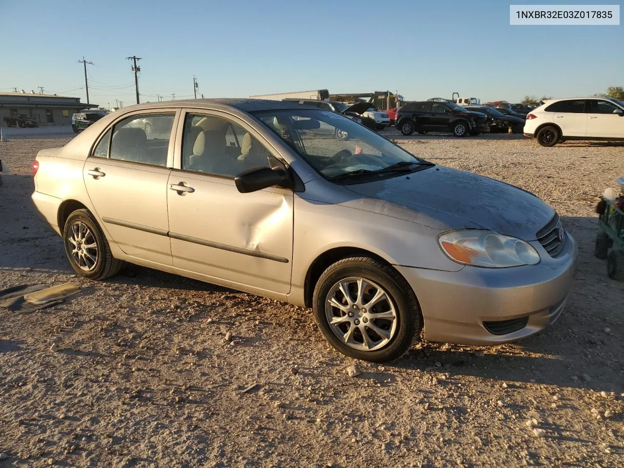 2003 Toyota Corolla Ce VIN: 1NXBR32E03Z017835 Lot: 81623964