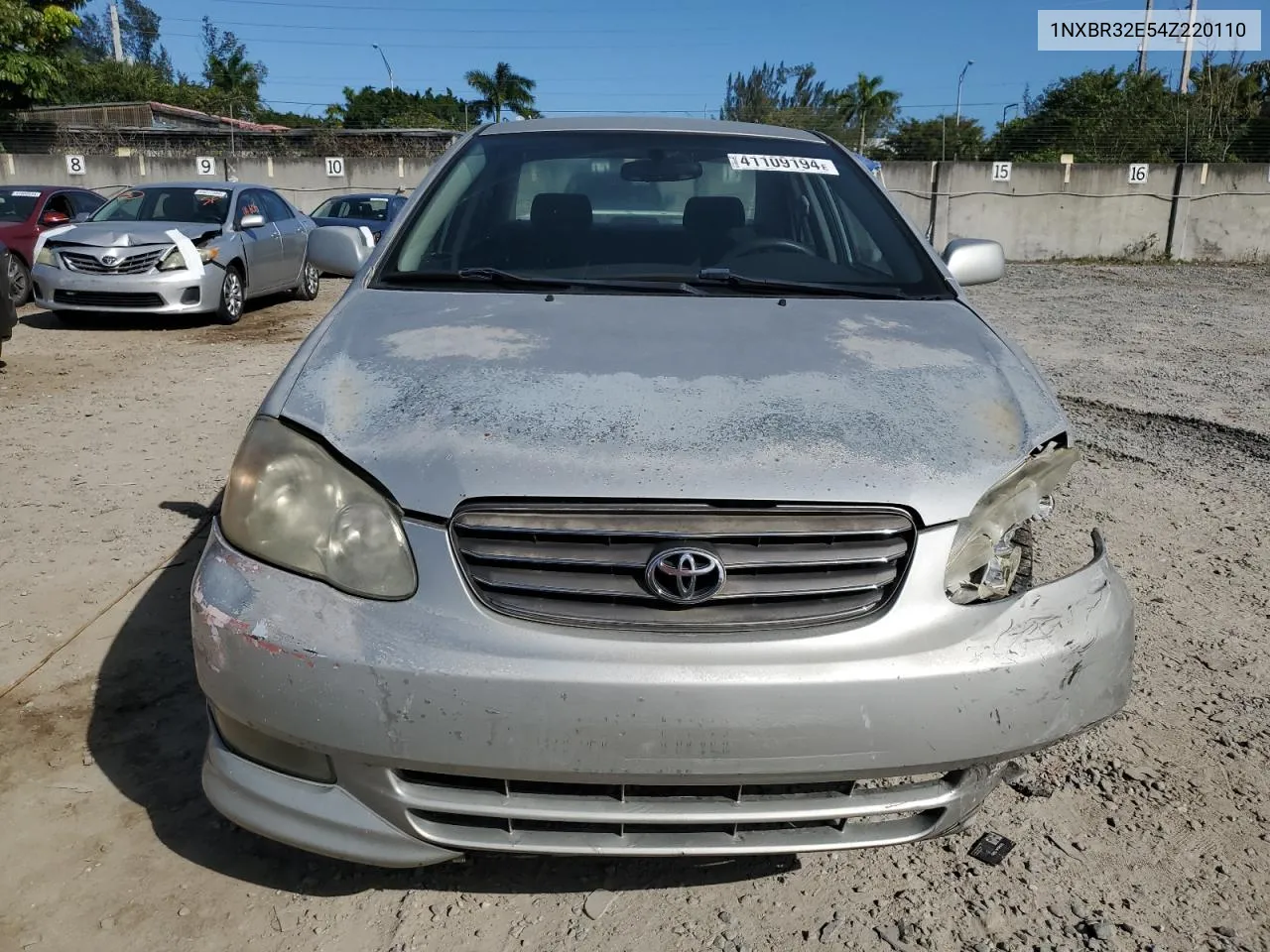 2004 Toyota Corolla Ce VIN: 1NXBR32E54Z220110 Lot: 41109194