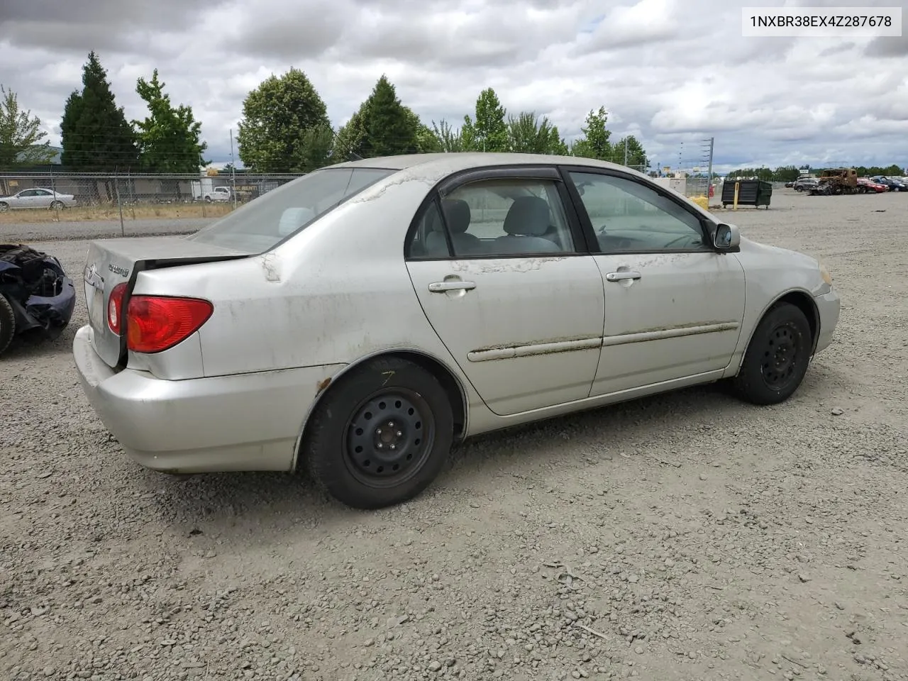 2004 Toyota Corolla Ce VIN: 1NXBR38EX4Z287678 Lot: 60885114