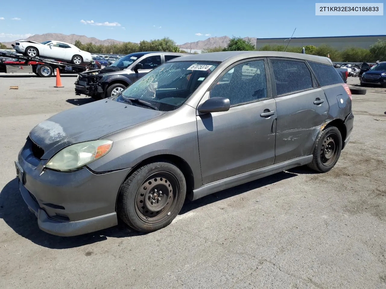 2004 Toyota Corolla Matrix Xr VIN: 2T1KR32E34C186833 Lot: 67075374