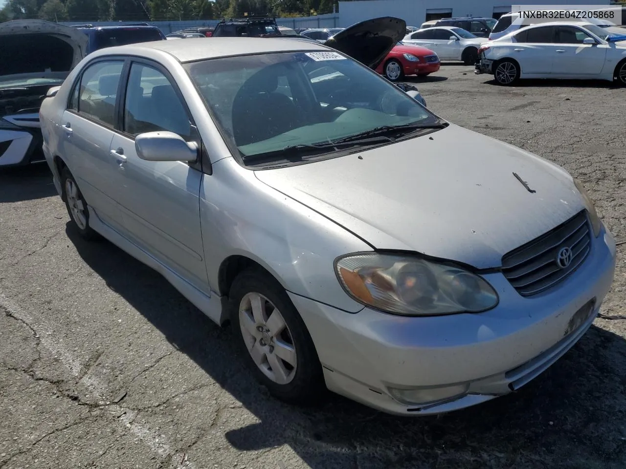 2004 Toyota Corolla Ce VIN: 1NXBR32E04Z205868 Lot: 67089094