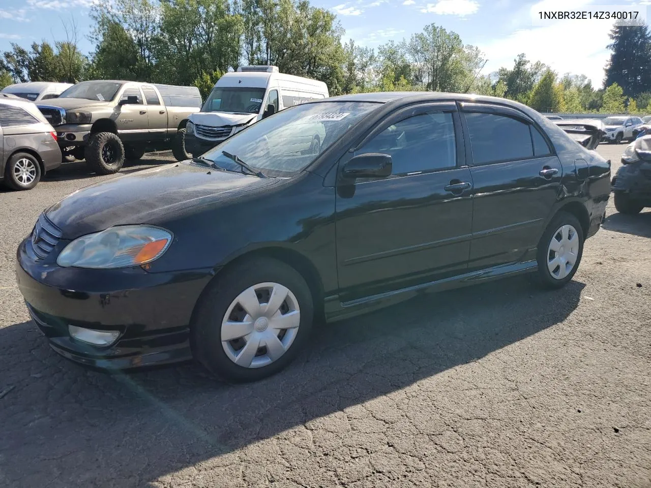 2004 Toyota Corolla Ce VIN: 1NXBR32E14Z340017 Lot: 67934324