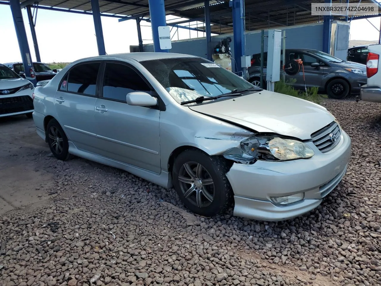 2004 Toyota Corolla Ce VIN: 1NXBR32E74Z204698 Lot: 67980524