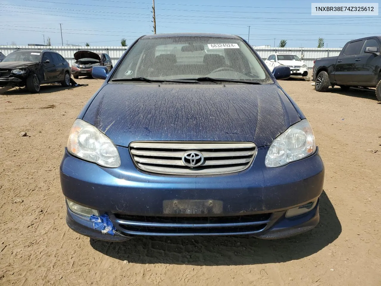 2004 Toyota Corolla Ce VIN: 1NXBR38E74Z325612 Lot: 68324924