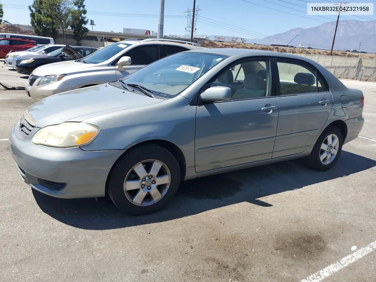 2004 Toyota Corolla Ce VIN: 1NXBR32E04Z321958 Lot: 69285154