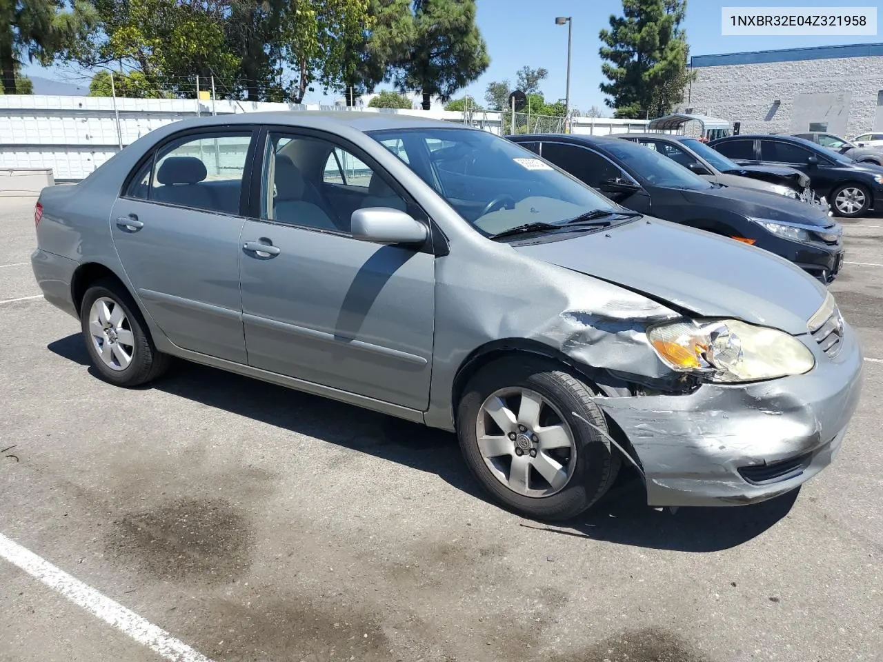 2004 Toyota Corolla Ce VIN: 1NXBR32E04Z321958 Lot: 69285154