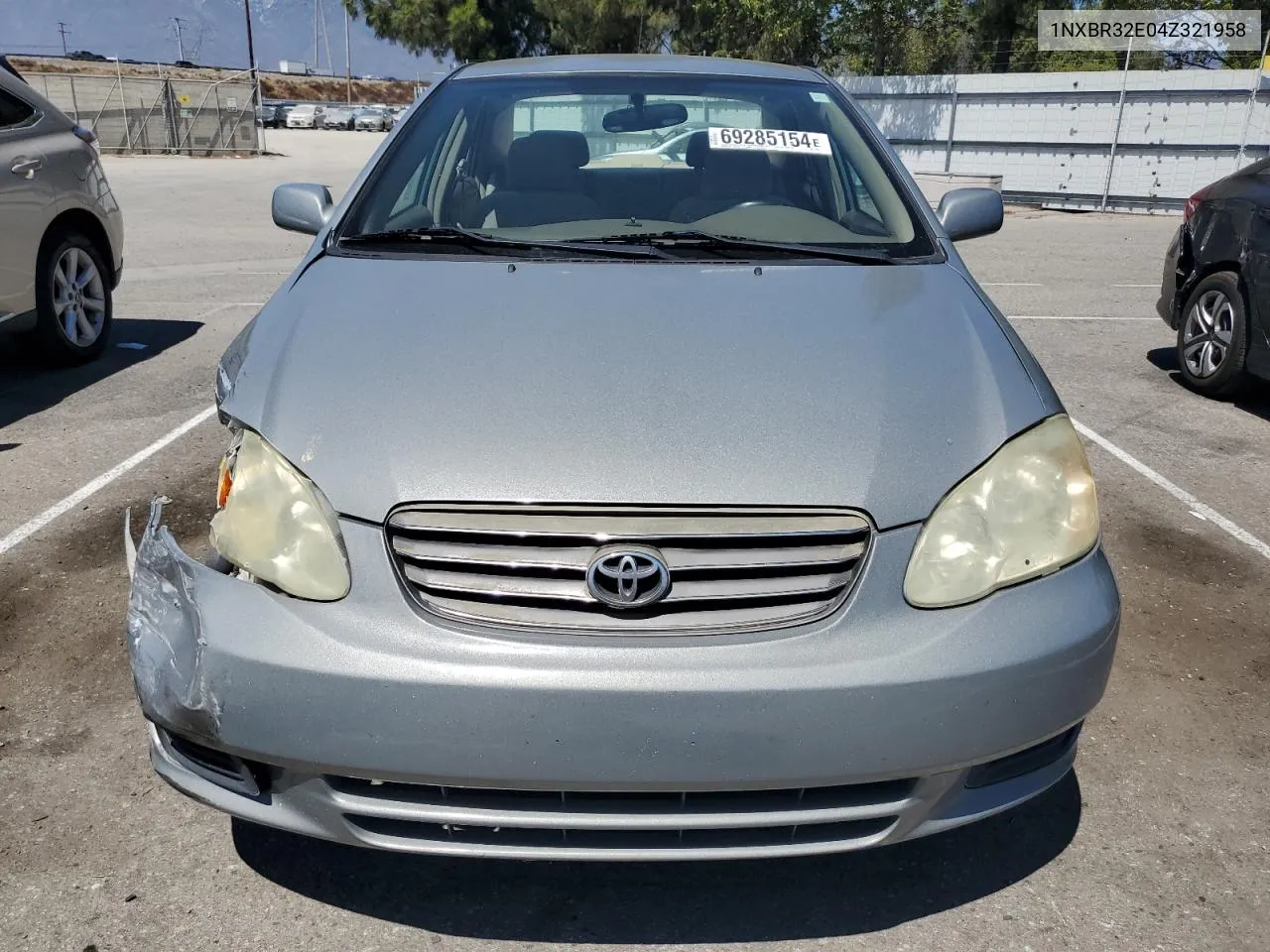 2004 Toyota Corolla Ce VIN: 1NXBR32E04Z321958 Lot: 69285154