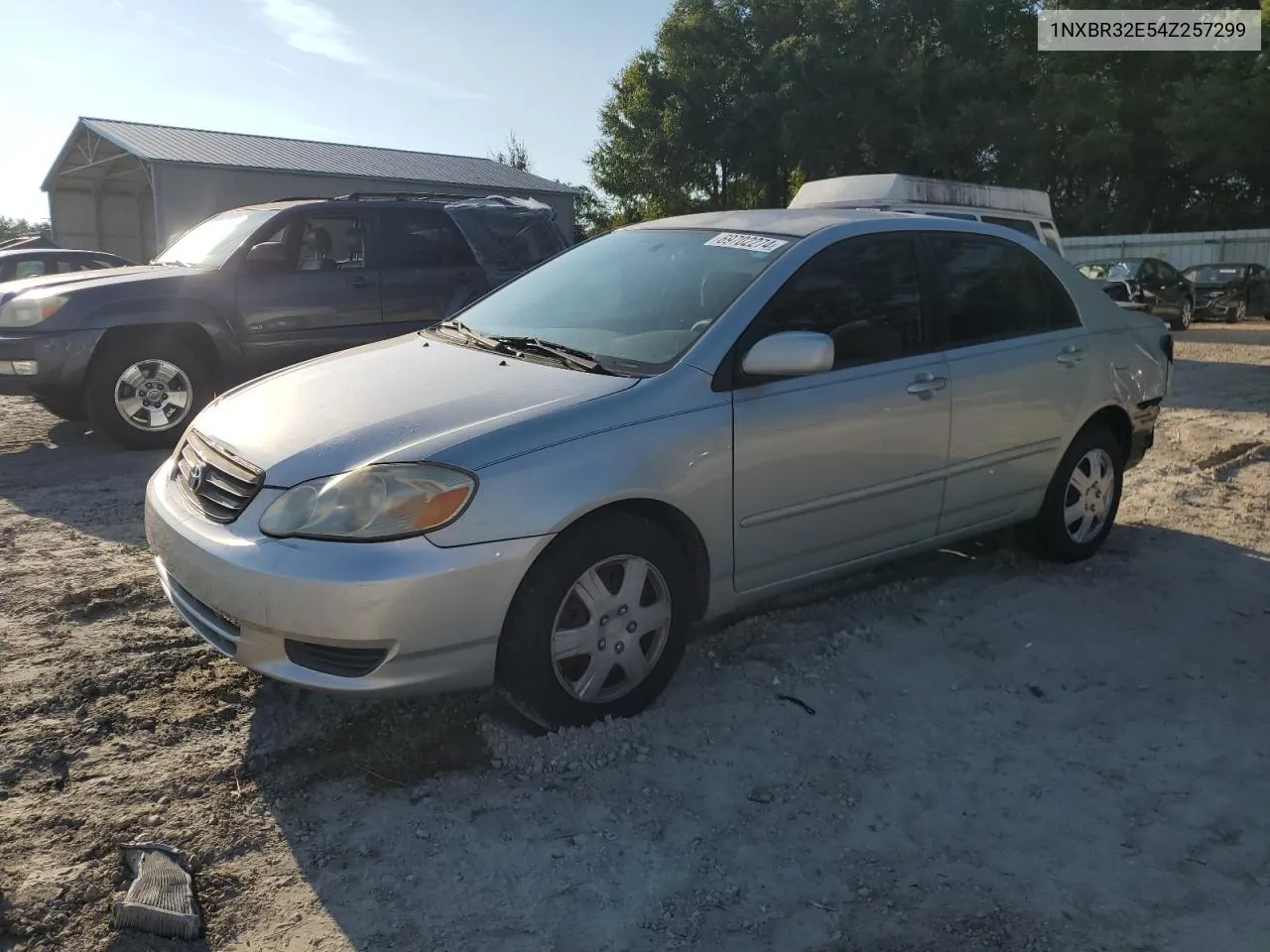 2004 Toyota Corolla Ce VIN: 1NXBR32E54Z257299 Lot: 69702274