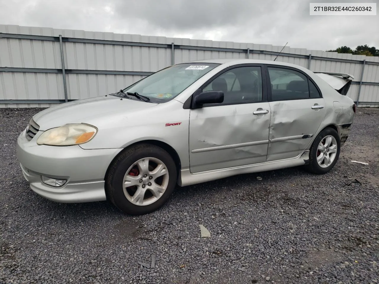 2004 Toyota Corolla Ce VIN: 2T1BR32E44C260342 Lot: 69760614