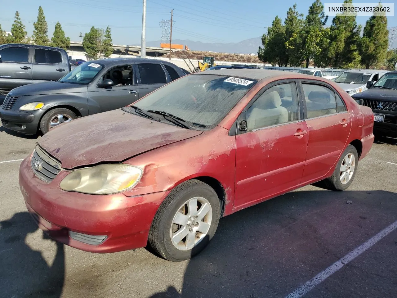 2004 Toyota Corolla Ce VIN: 1NXBR32EX4Z333602 Lot: 69900524