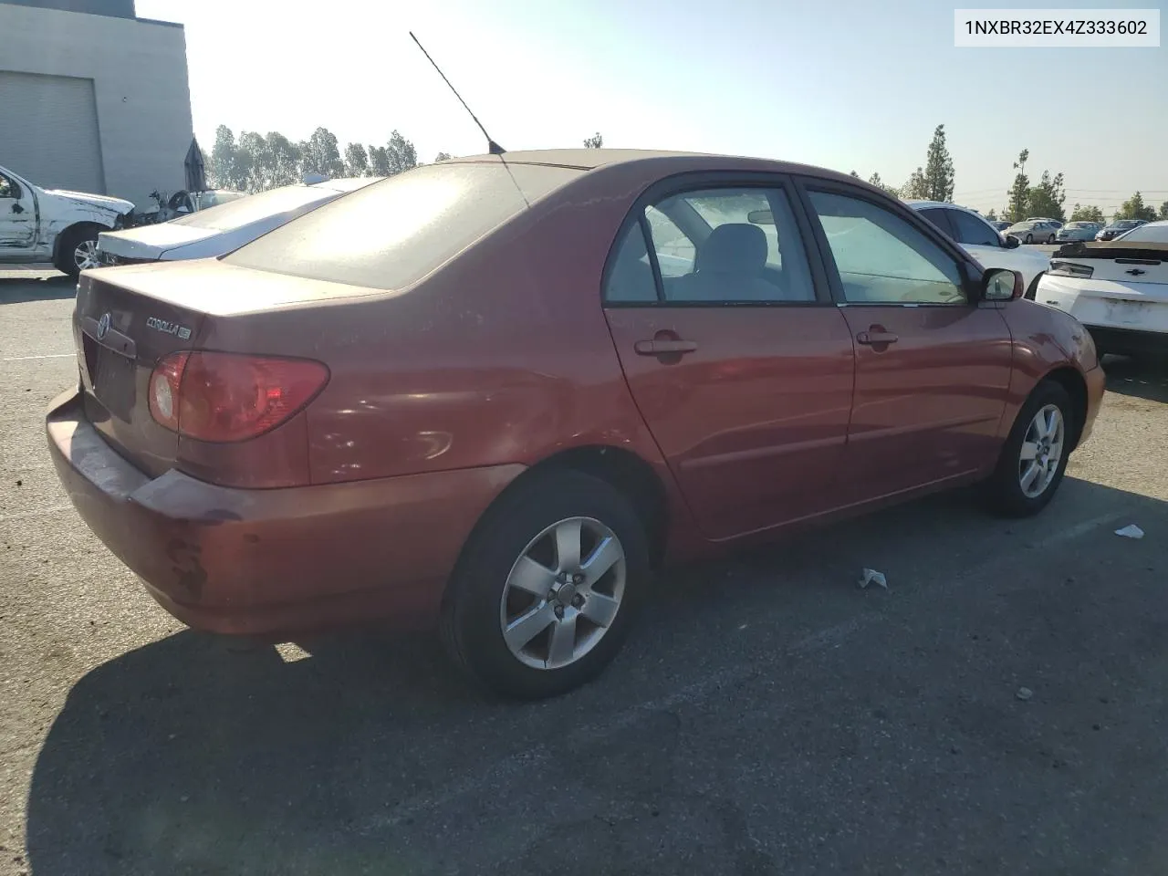 2004 Toyota Corolla Ce VIN: 1NXBR32EX4Z333602 Lot: 69900524