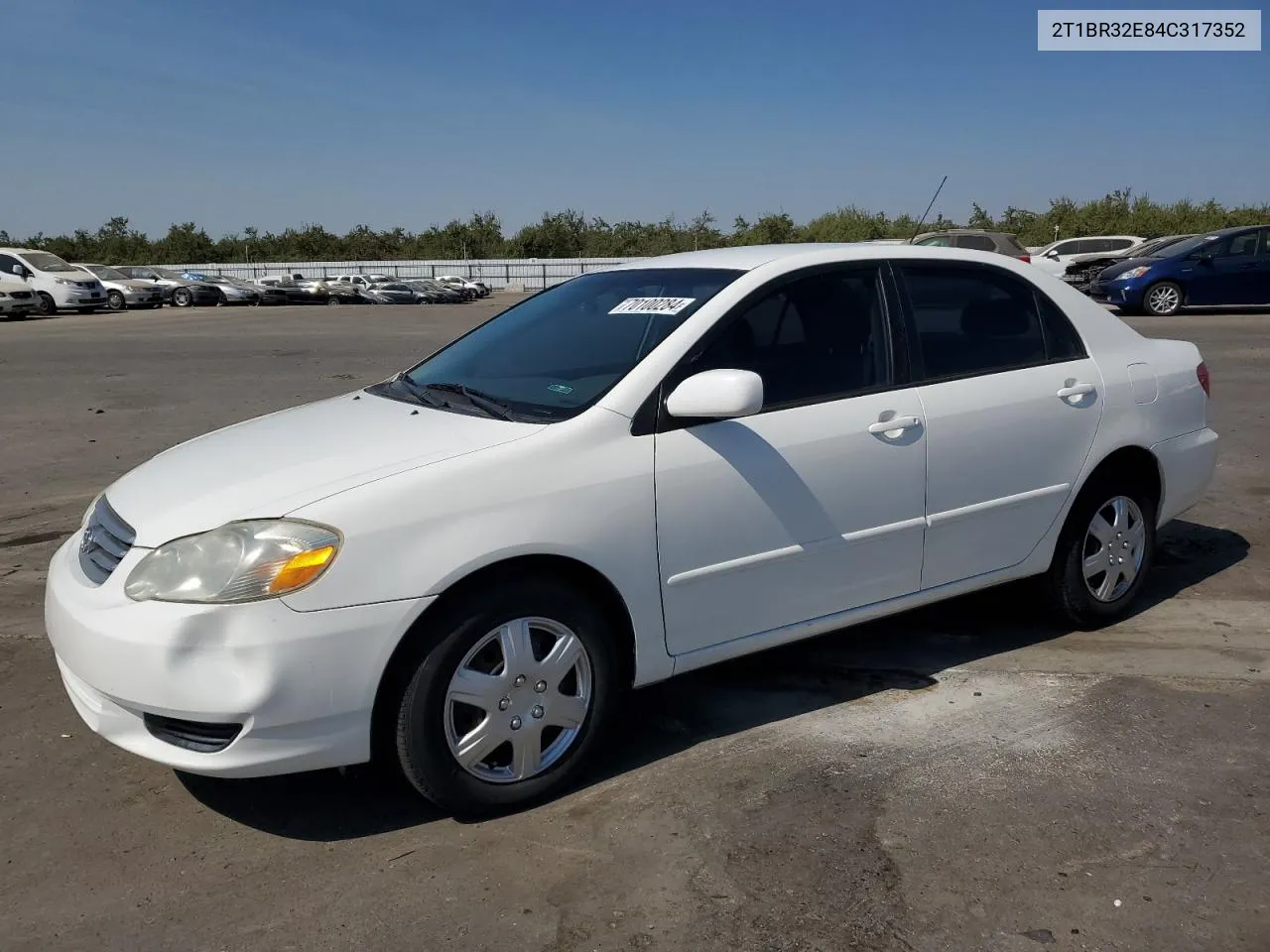 2004 Toyota Corolla Ce VIN: 2T1BR32E84C317352 Lot: 70100284