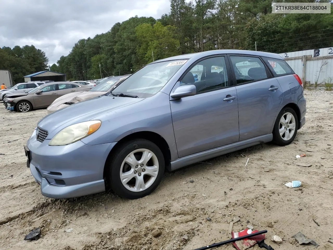 2004 Toyota Corolla Matrix Xr VIN: 2T1KR38E84C188004 Lot: 70176564