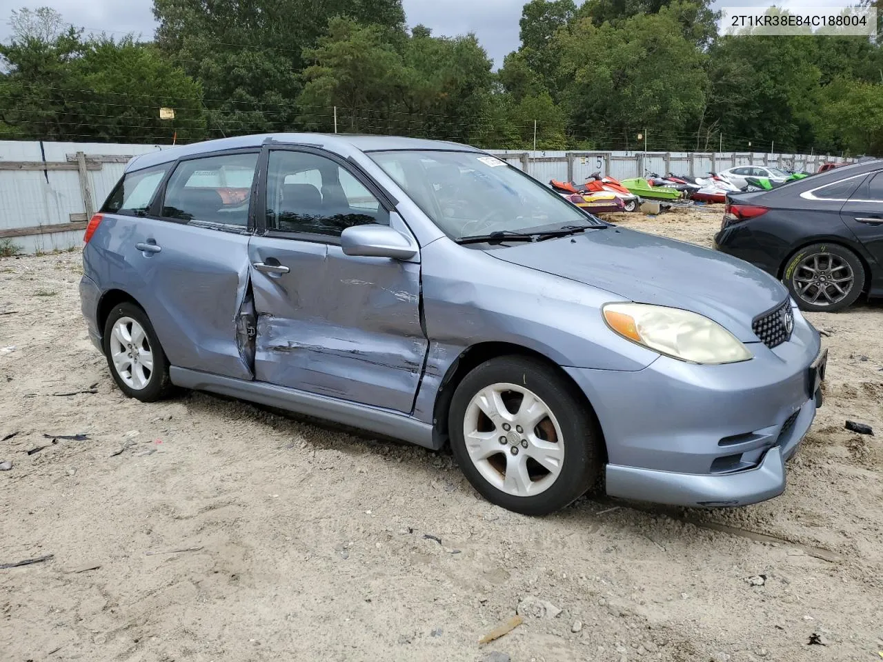 2004 Toyota Corolla Matrix Xr VIN: 2T1KR38E84C188004 Lot: 70176564