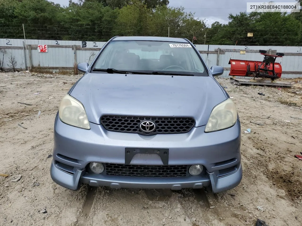 2004 Toyota Corolla Matrix Xr VIN: 2T1KR38E84C188004 Lot: 70176564