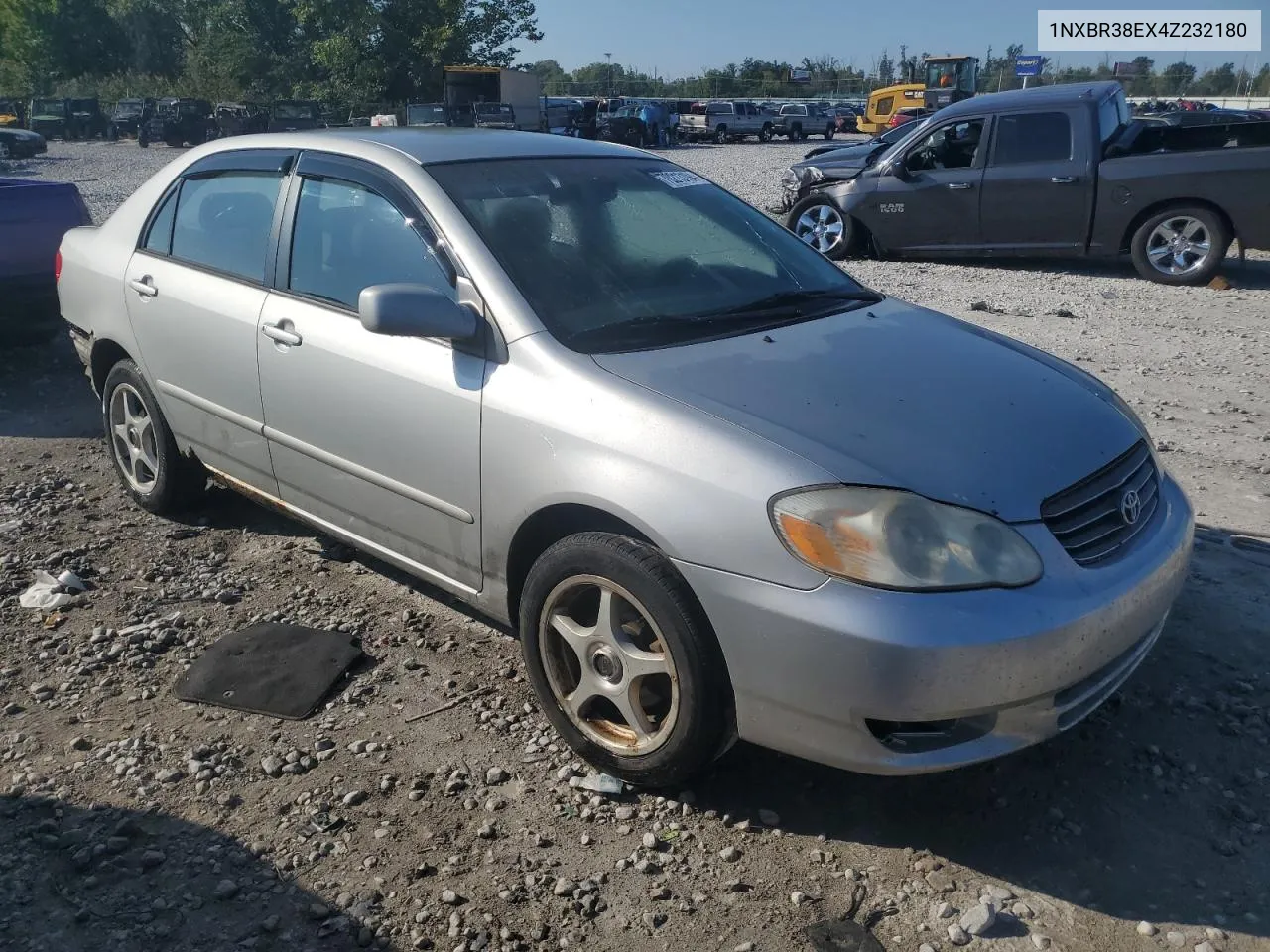 2004 Toyota Corolla Ce VIN: 1NXBR38EX4Z232180 Lot: 70213194