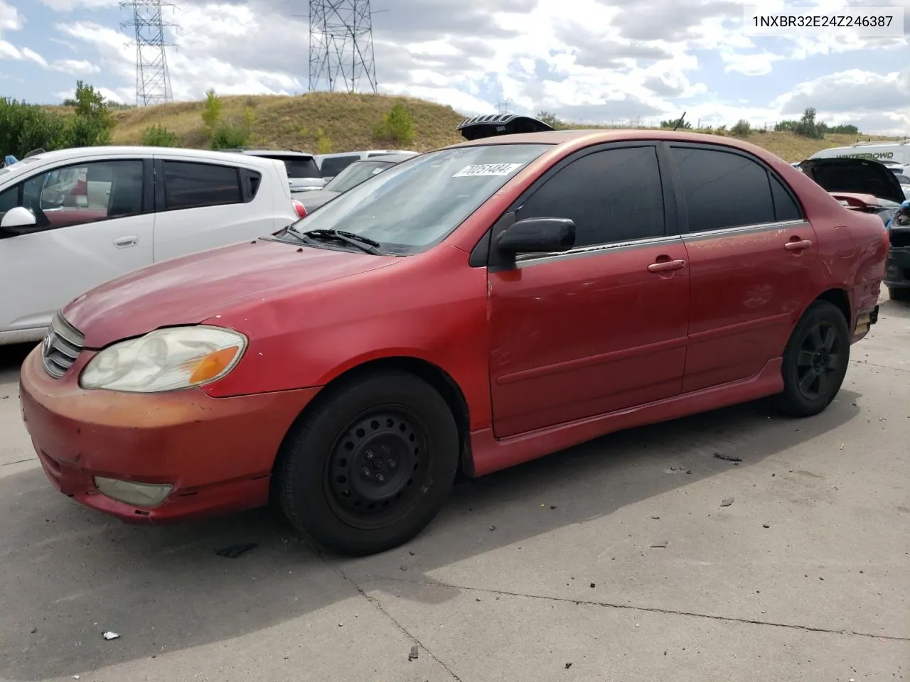 2004 Toyota Corolla Ce VIN: 1NXBR32E24Z246387 Lot: 70251484