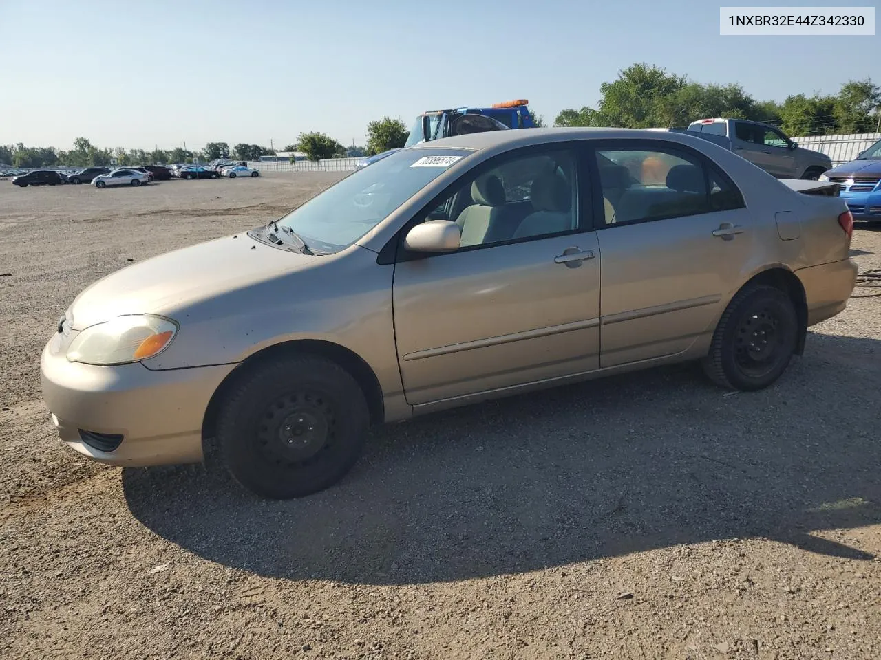 2004 Toyota Corolla Ce VIN: 1NXBR32E44Z342330 Lot: 70386574