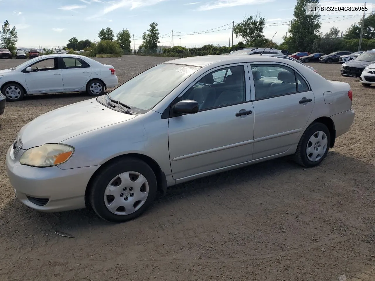 2004 Toyota Corolla Ce VIN: 2T1BR32E04C826965 Lot: 70439134