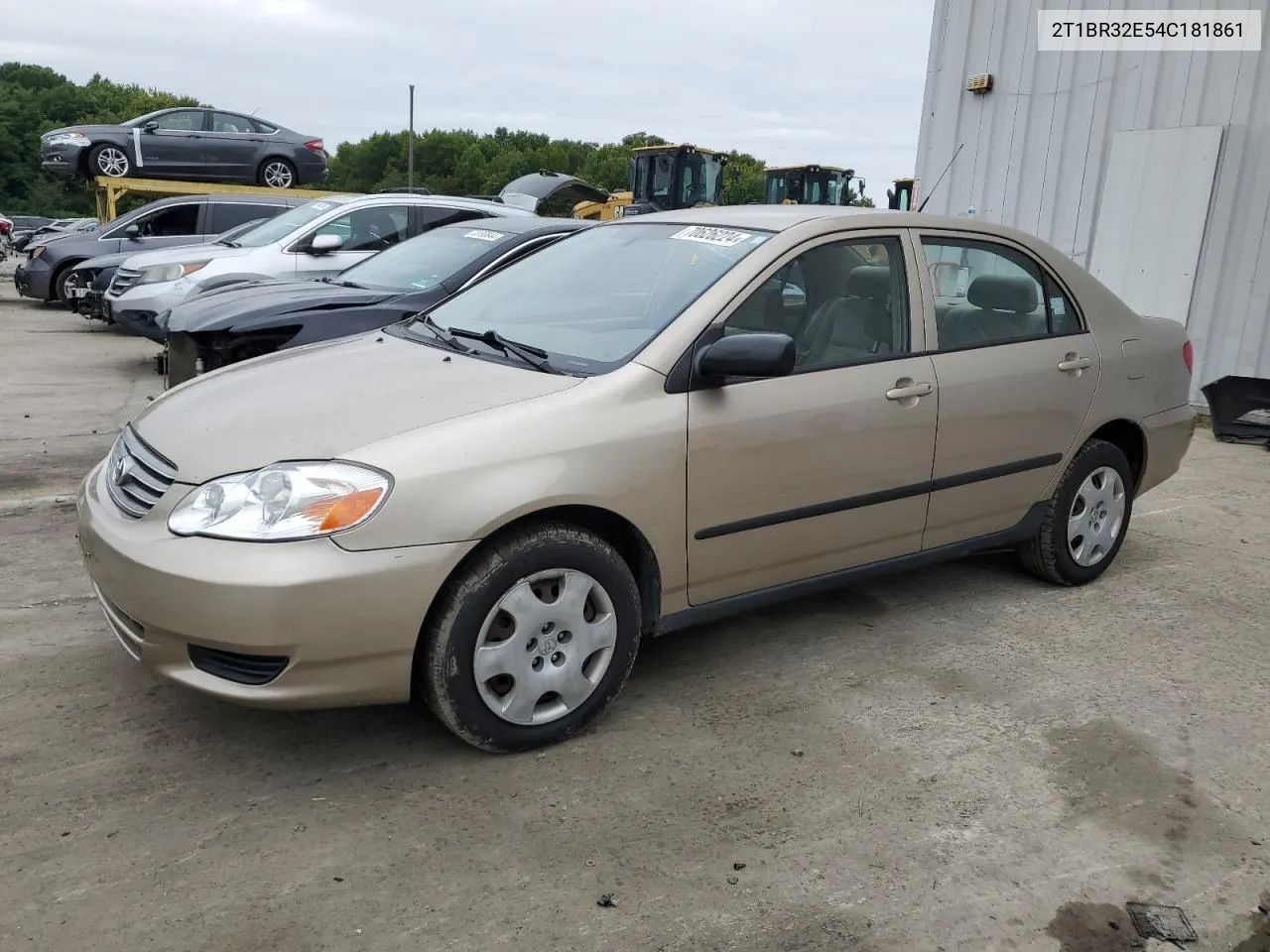 2004 Toyota Corolla Ce VIN: 2T1BR32E54C181861 Lot: 70626224