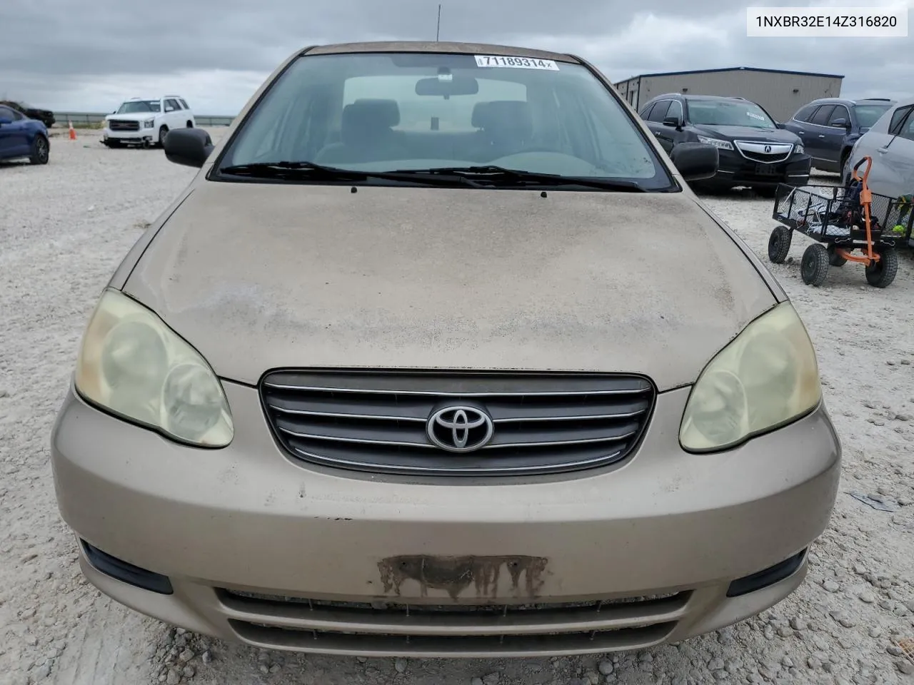 2004 Toyota Corolla Ce VIN: 1NXBR32E14Z316820 Lot: 71189314