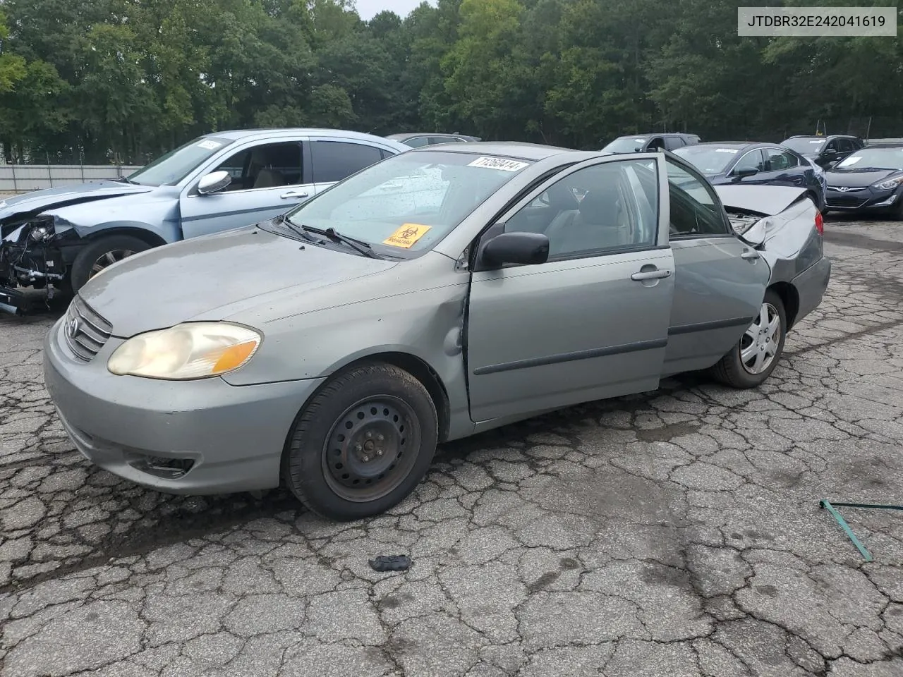 2004 Toyota Corolla Ce VIN: JTDBR32E242041619 Lot: 71260414