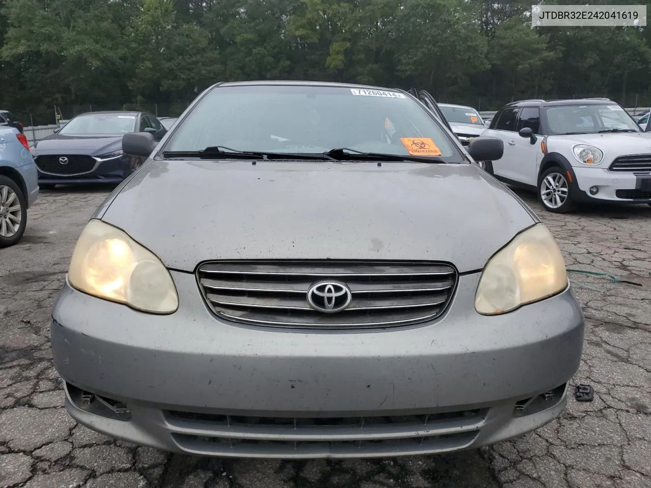 2004 Toyota Corolla Ce VIN: JTDBR32E242041619 Lot: 71260414