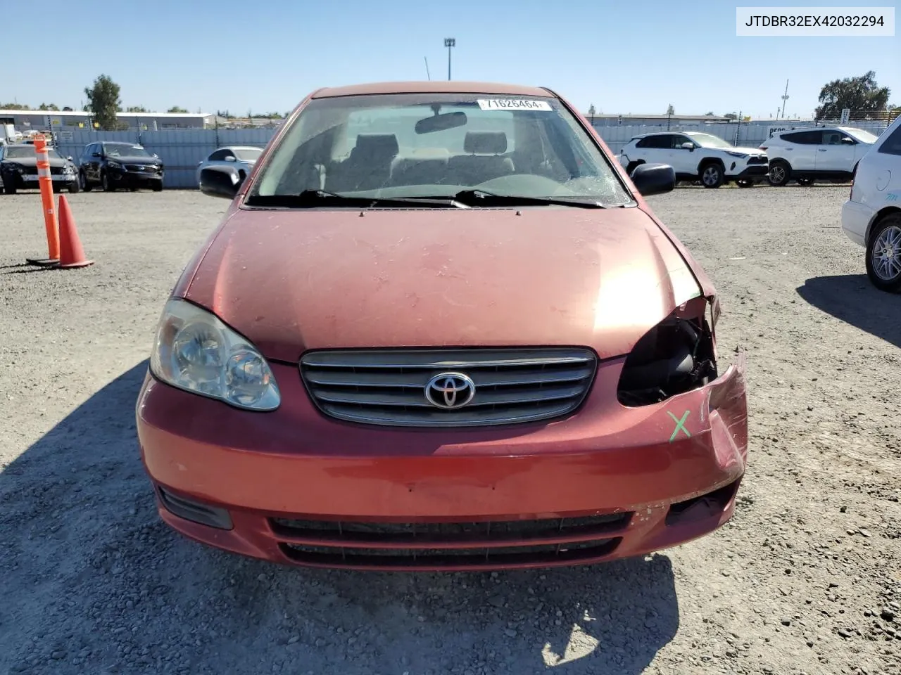 2004 Toyota Corolla Ce VIN: JTDBR32EX42032294 Lot: 71626464