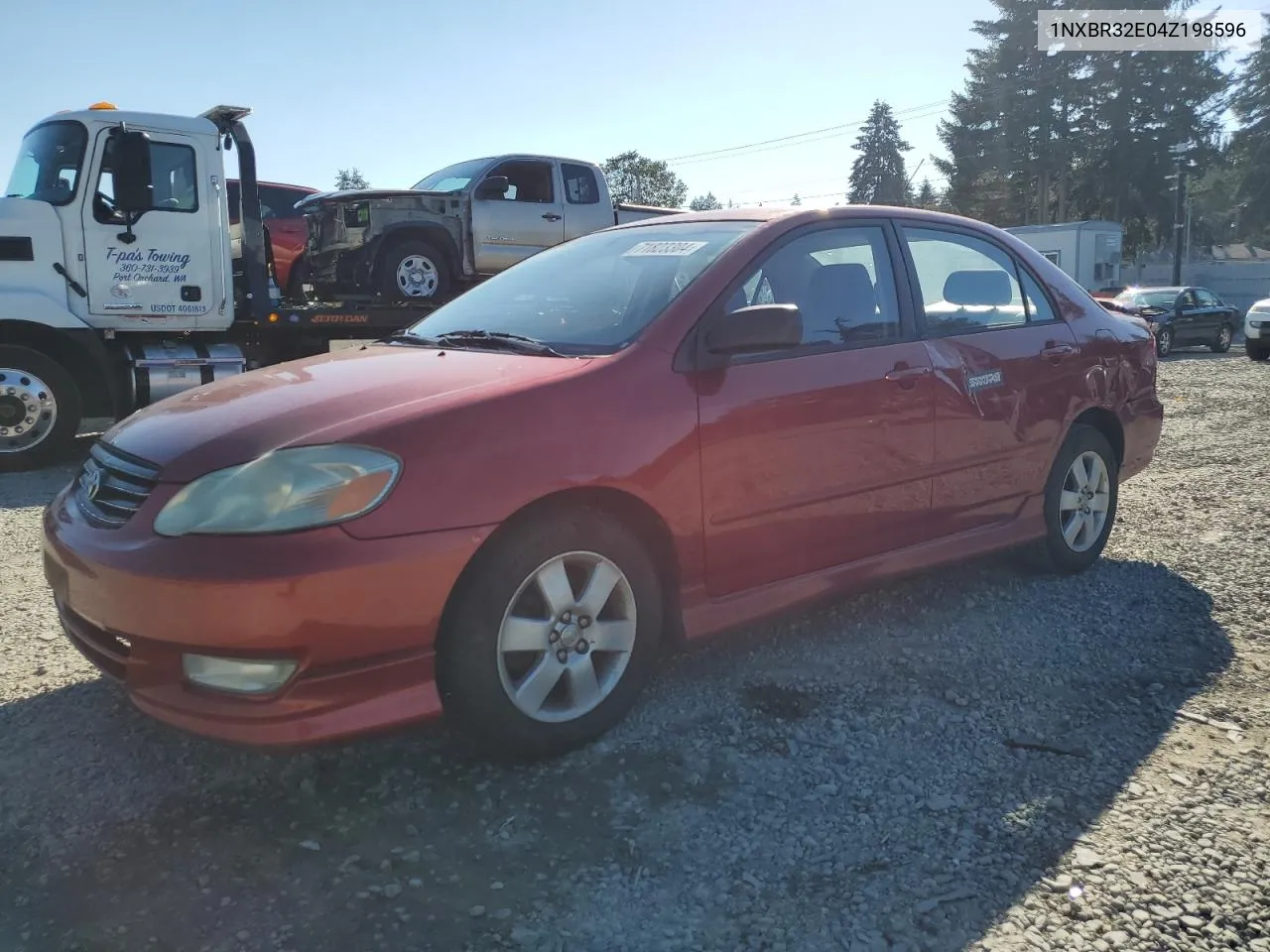 1NXBR32E04Z198596 2004 Toyota Corolla Ce