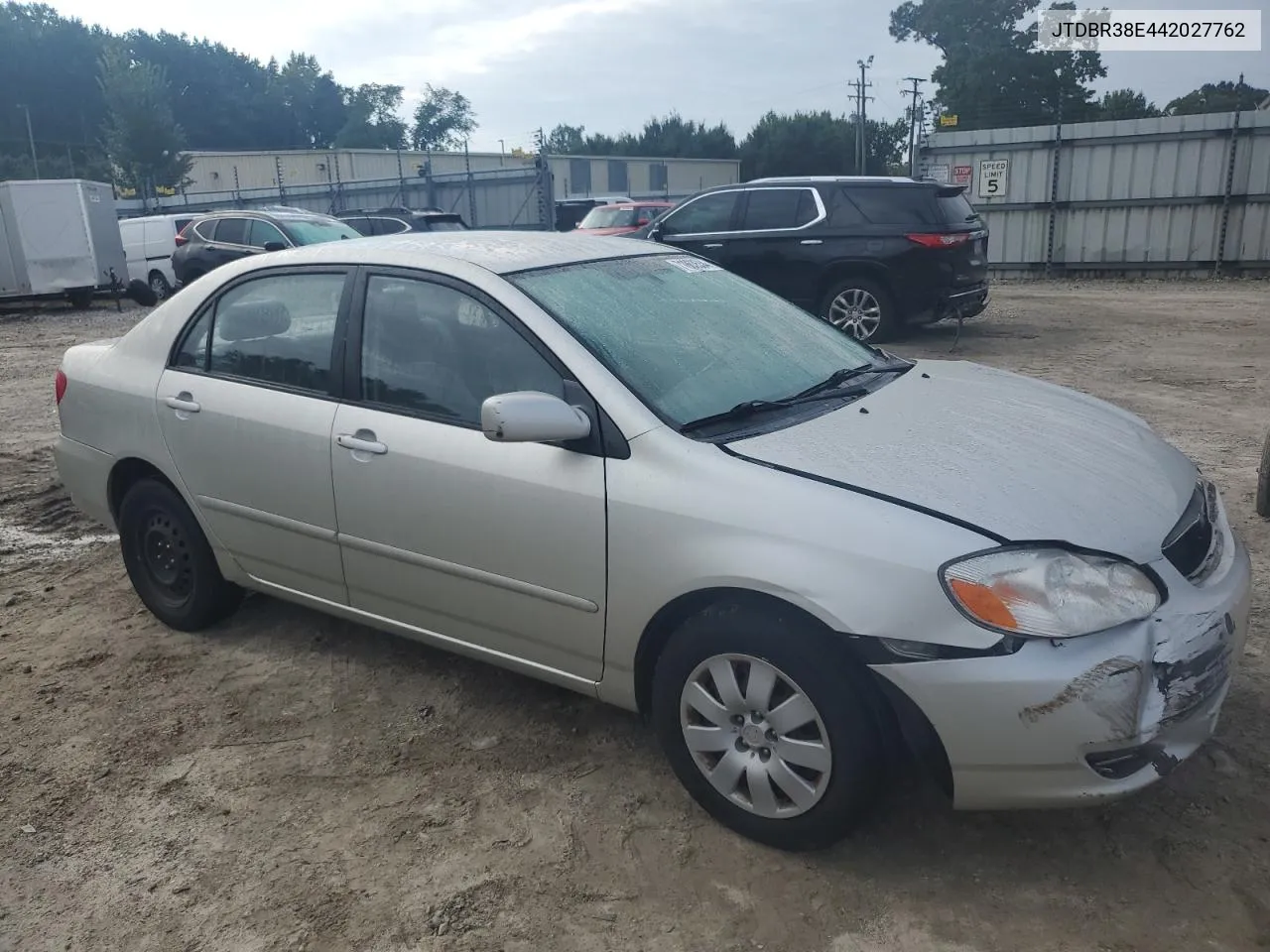 2004 Toyota Corolla Ce VIN: JTDBR38E442027762 Lot: 71863534