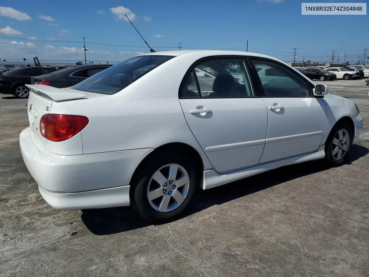 2004 Toyota Corolla Ce VIN: 1NXBR32E74Z304848 Lot: 72001484