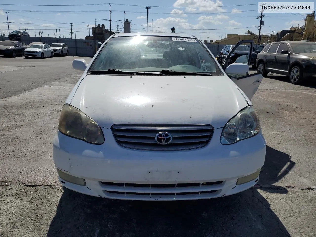 2004 Toyota Corolla Ce VIN: 1NXBR32E74Z304848 Lot: 72001484