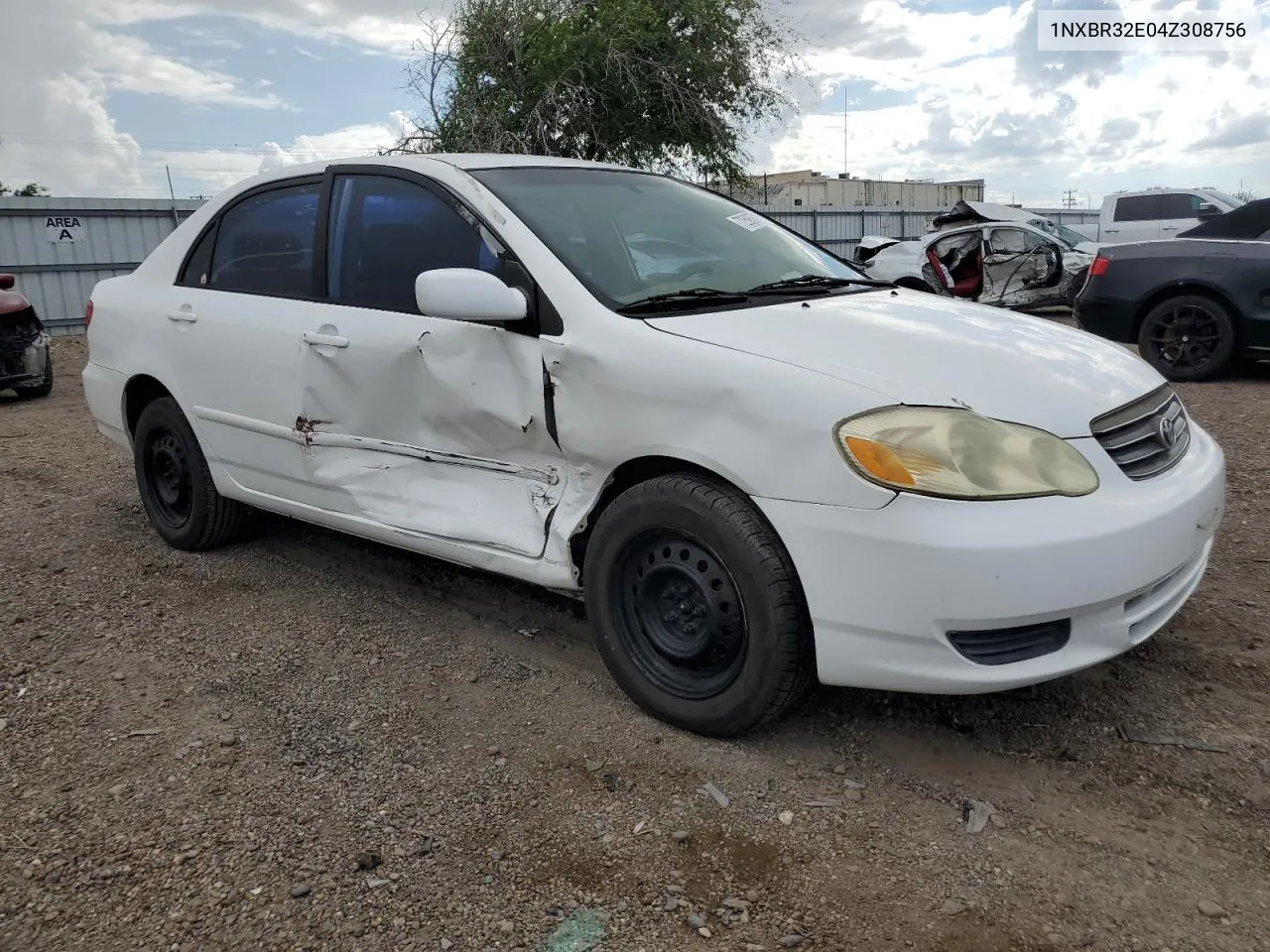 2004 Toyota Corolla Ce VIN: 1NXBR32E04Z308756 Lot: 72595744