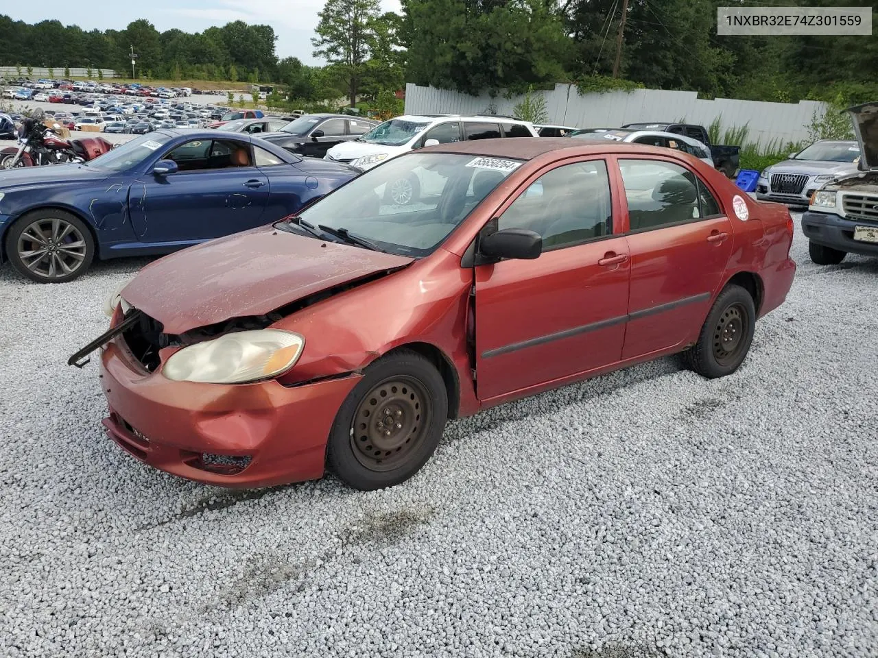 2004 Toyota Corolla Ce VIN: 1NXBR32E74Z301559 Lot: 72892434