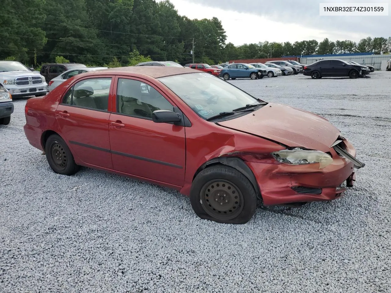 2004 Toyota Corolla Ce VIN: 1NXBR32E74Z301559 Lot: 72892434