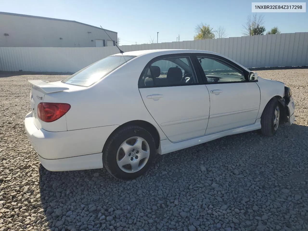 2004 Toyota Corolla Ce VIN: 1NXBR32E84Z317298 Lot: 72972044