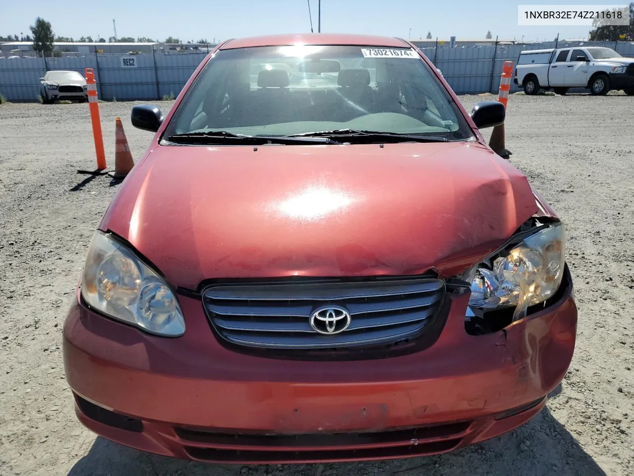 2004 Toyota Corolla Ce VIN: 1NXBR32E74Z211618 Lot: 73021674