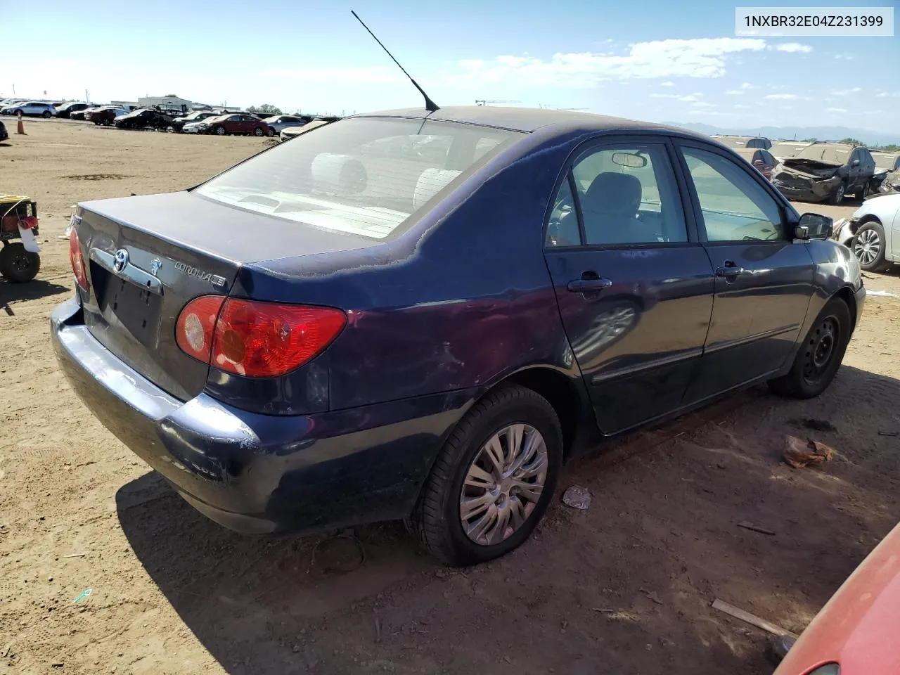 2004 Toyota Corolla Ce VIN: 1NXBR32E04Z231399 Lot: 73364174