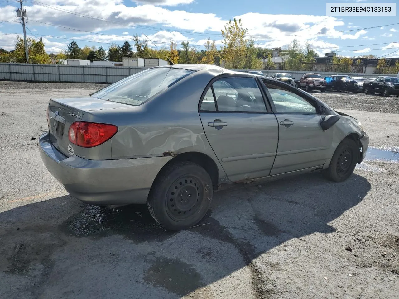 2004 Toyota Corolla Ce VIN: 2T1BR38E94C183183 Lot: 75306774