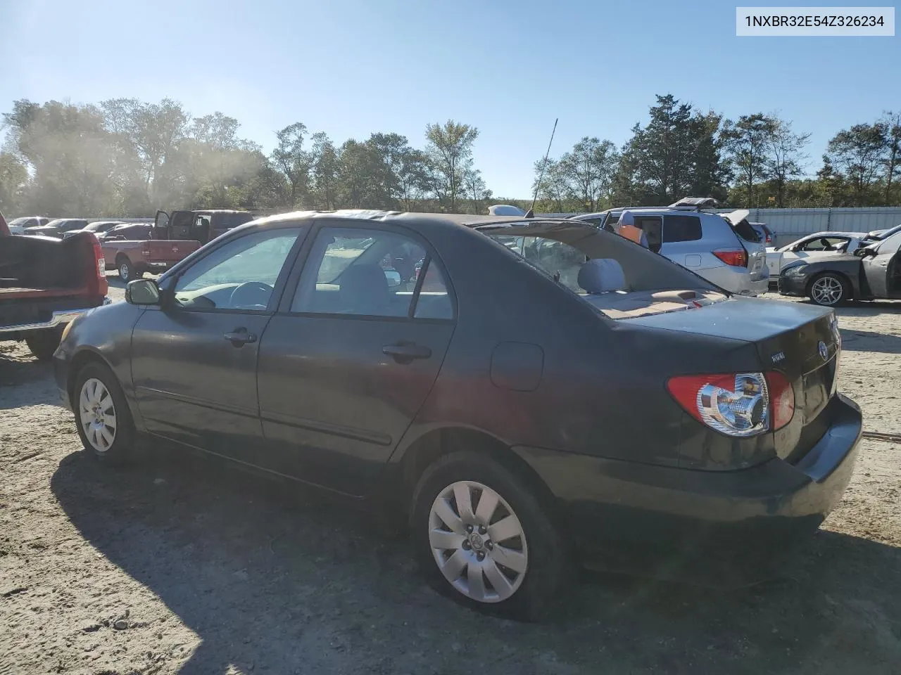 2004 Toyota Corolla Ce VIN: 1NXBR32E54Z326234 Lot: 75530654