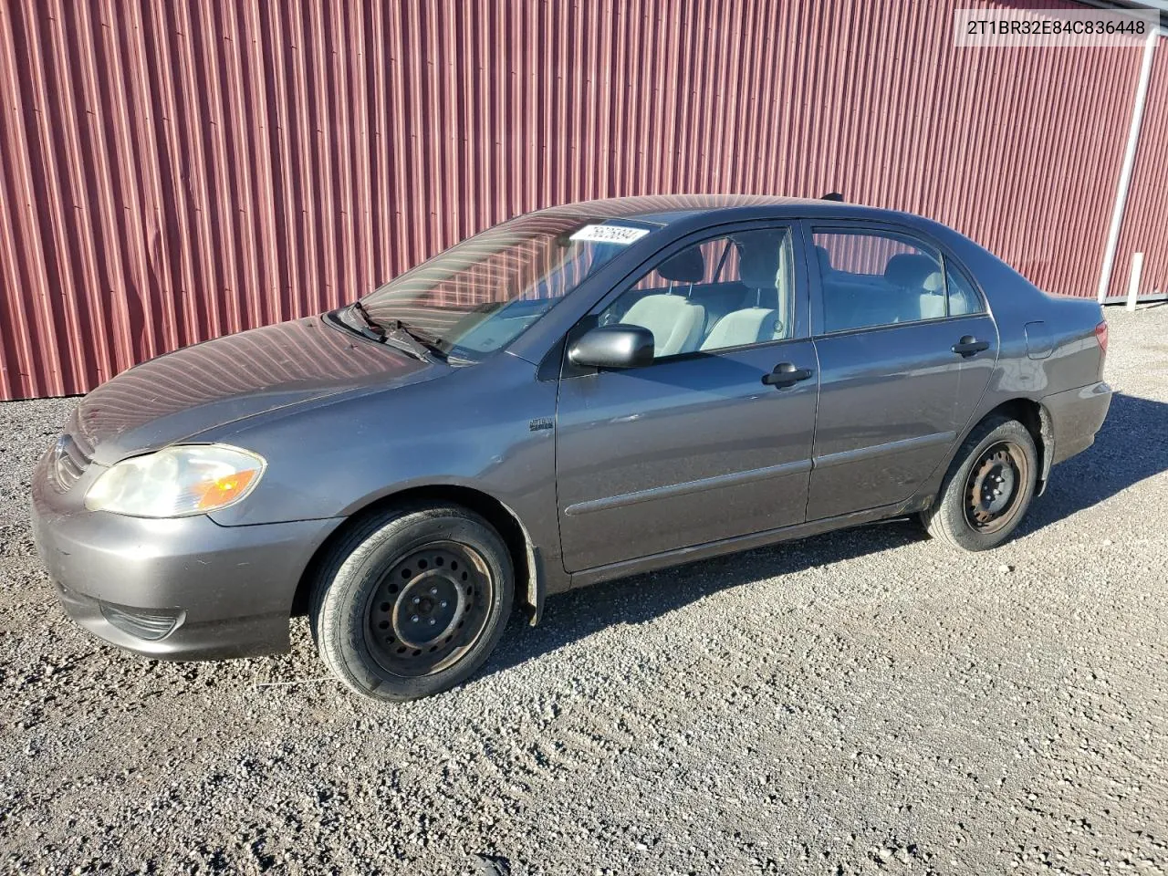 2004 Toyota Corolla Ce VIN: 2T1BR32E84C836448 Lot: 75625894