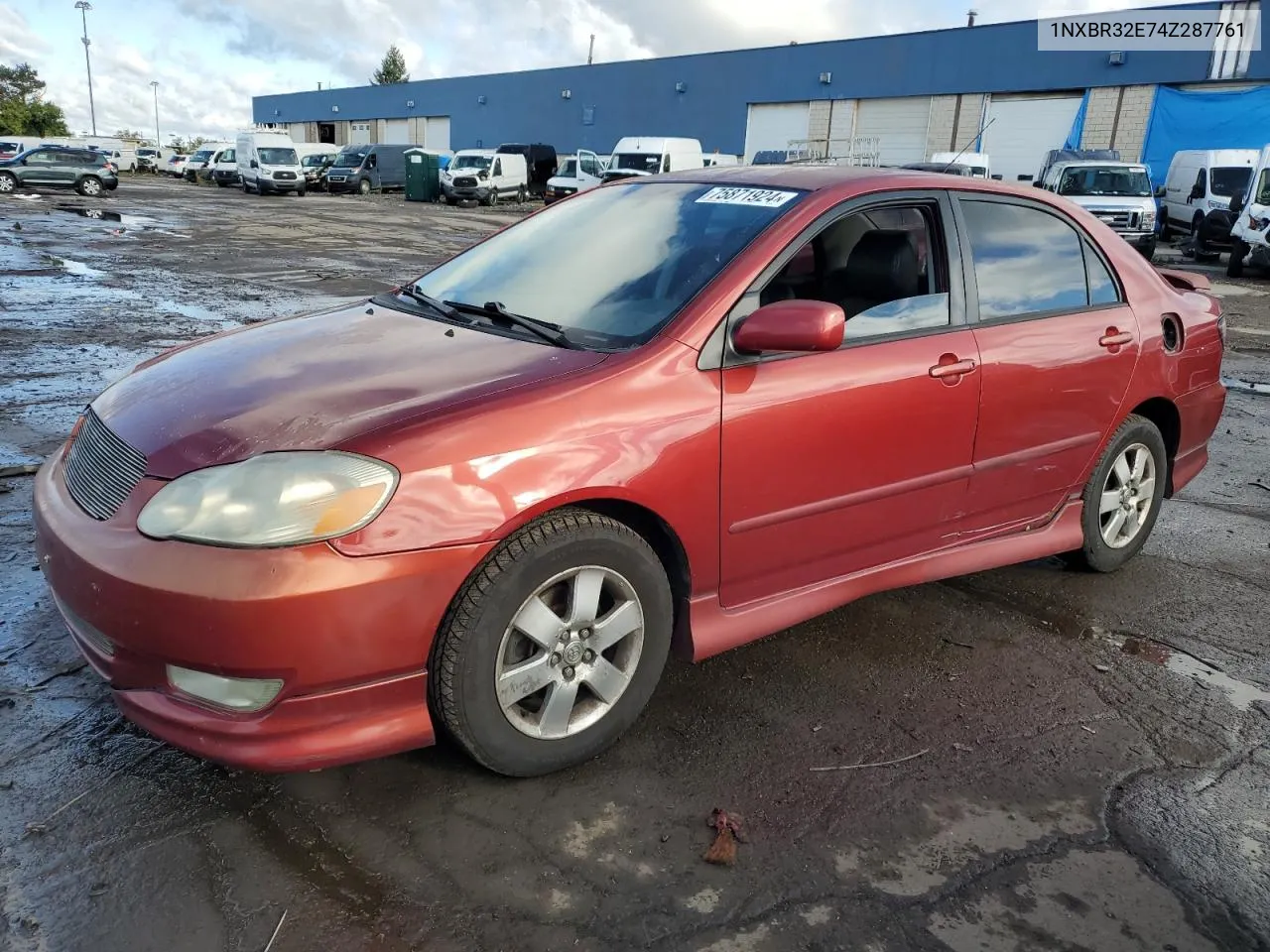 2004 Toyota Corolla Ce VIN: 1NXBR32E74Z287761 Lot: 75871924