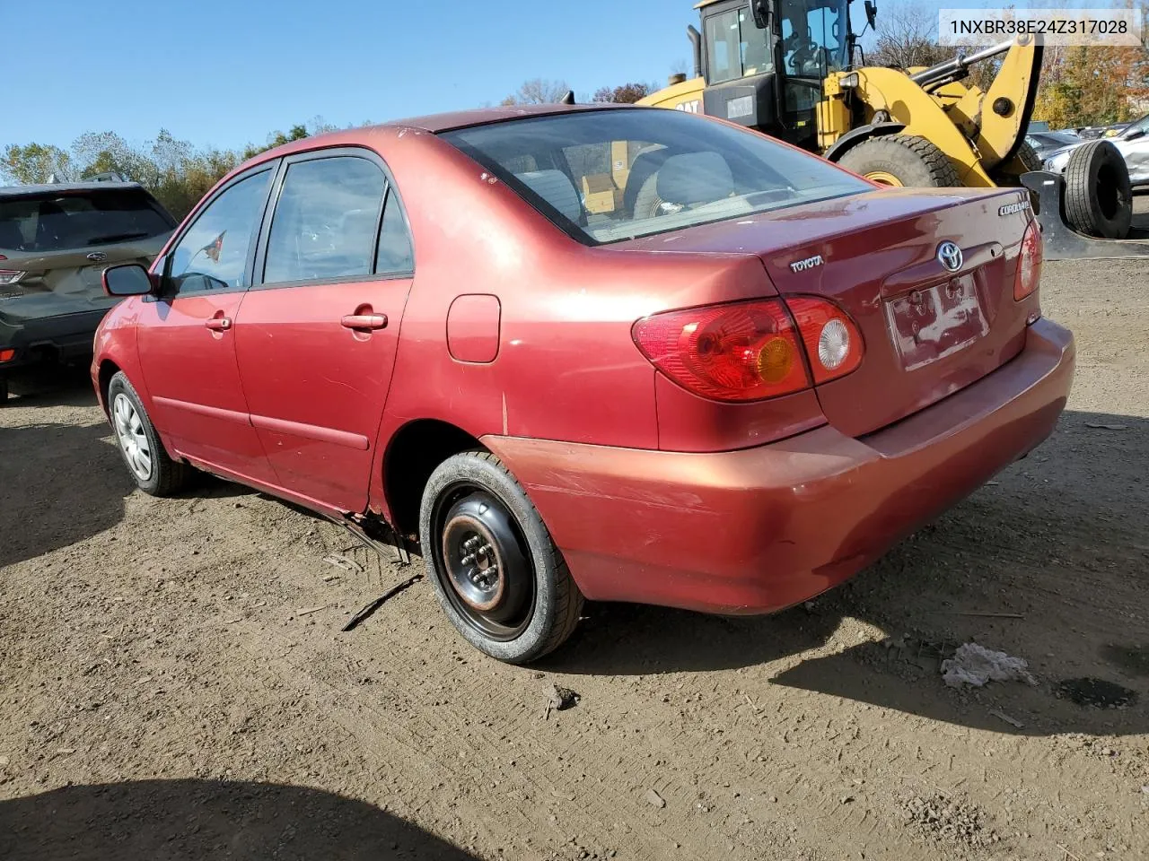 2004 Toyota Corolla Ce VIN: 1NXBR38E24Z317028 Lot: 76458514