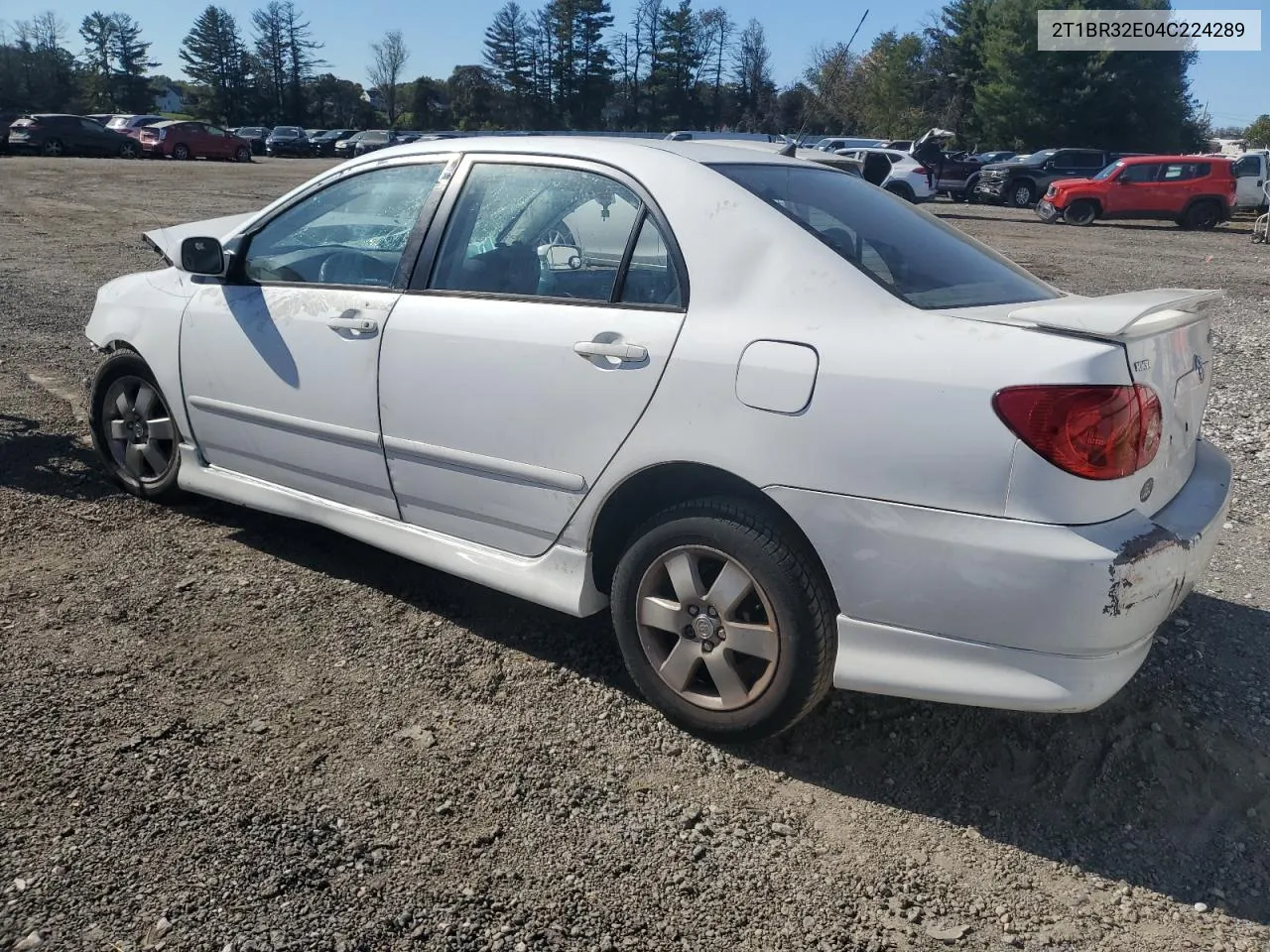 2004 Toyota Corolla Ce VIN: 2T1BR32E04C224289 Lot: 76696694