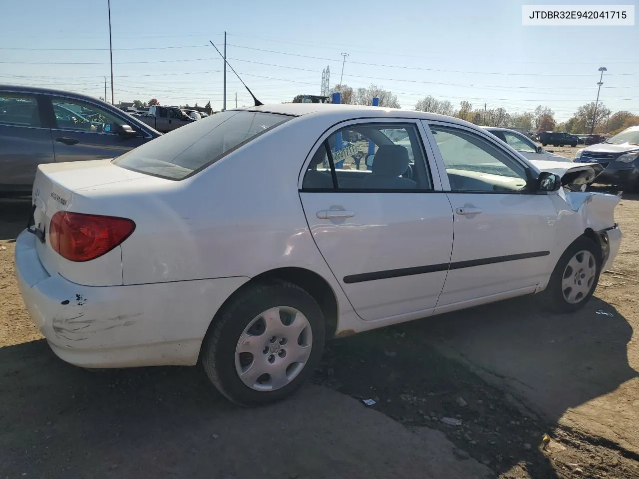 2004 Toyota Corolla Ce VIN: JTDBR32E942041715 Lot: 77175504