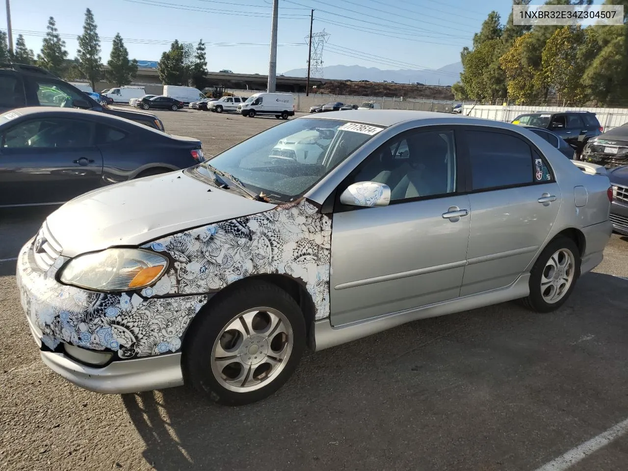 2004 Toyota Corolla Ce VIN: 1NXBR32E34Z304507 Lot: 77179514