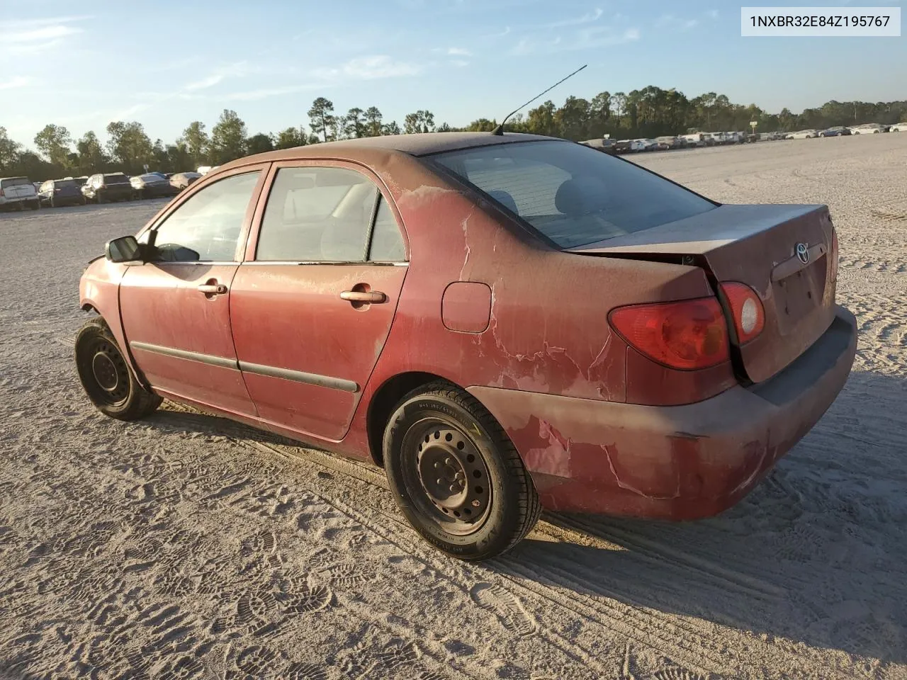 2004 Toyota Corolla Ce VIN: 1NXBR32E84Z195767 Lot: 77470744