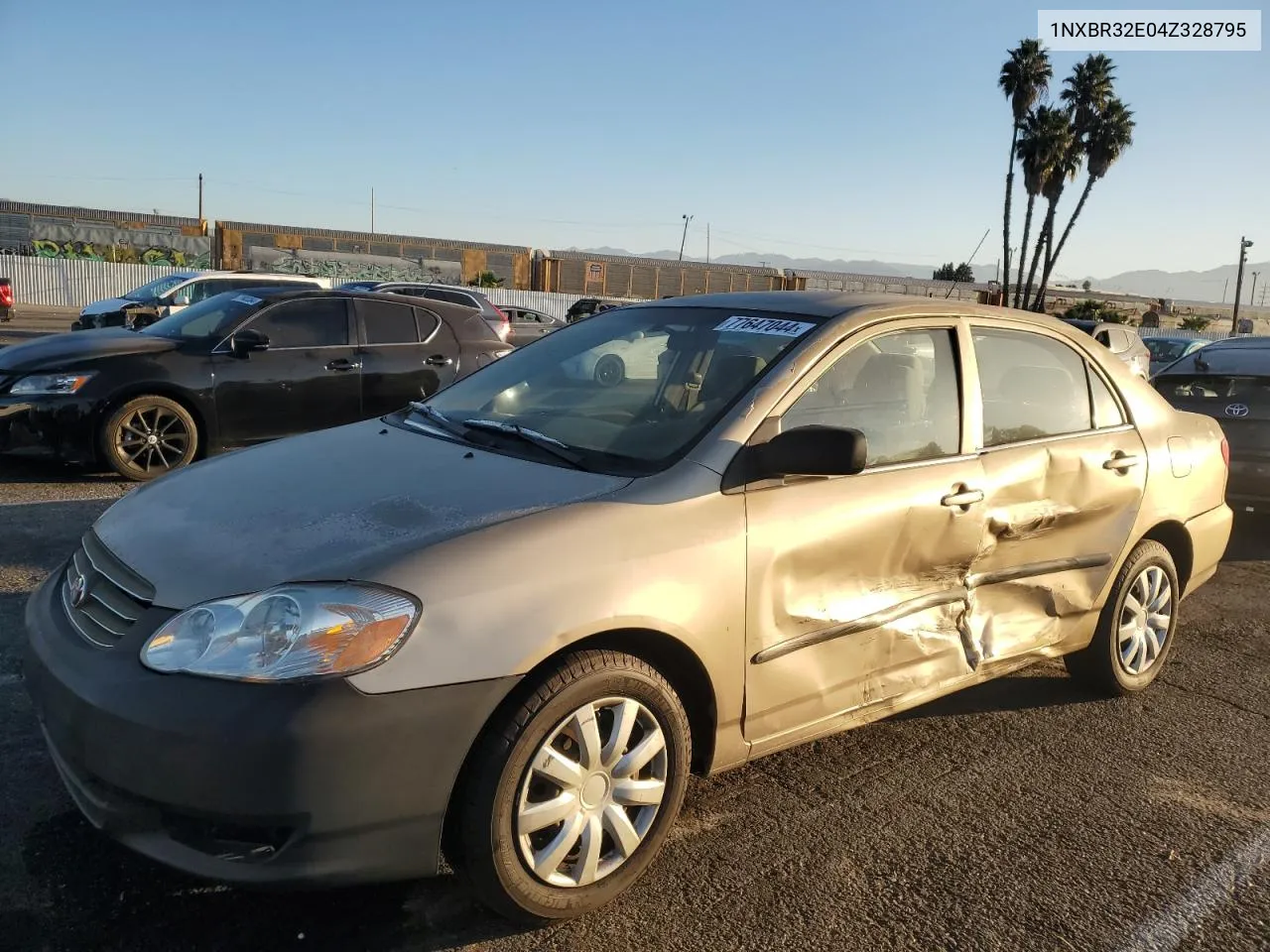 2004 Toyota Corolla Ce VIN: 1NXBR32E04Z328795 Lot: 77647044