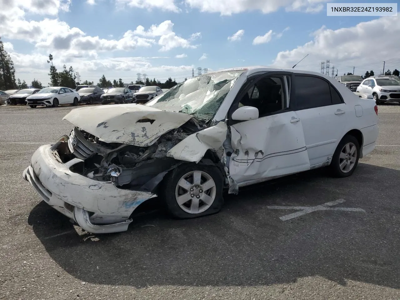 2004 Toyota Corolla Ce VIN: 1NXBR32E24Z193982 Lot: 78247334