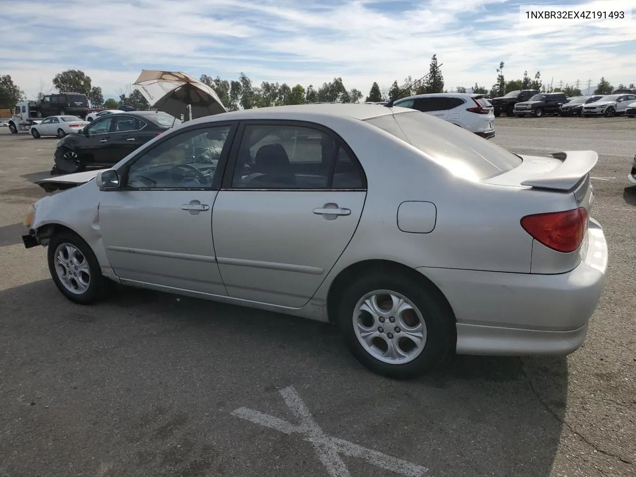 2004 Toyota Corolla Ce VIN: 1NXBR32EX4Z191493 Lot: 78256094